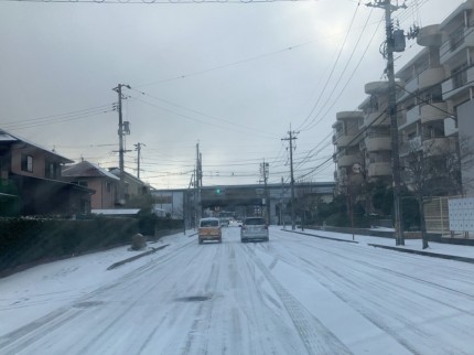 下関で積もった雪 (3)