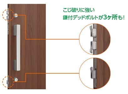 こじ破りに強いので安心