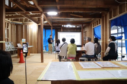 銘建モデルハウス工事中見学会