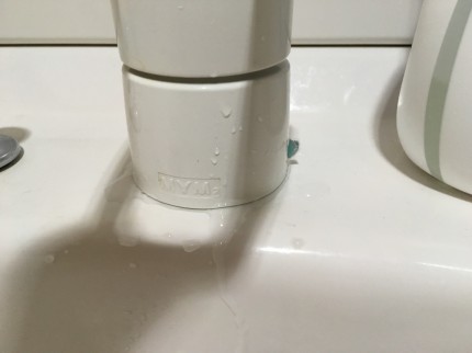 洗面の水漏れ