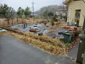 リフォーム前の庭全景